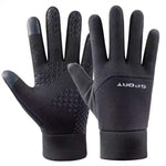 LinkMejor Winter Outdoor Sports Cycling Gloves Windproof Waterproof Fleece Cold-Proof Ski Finger Touchscreen Non-Slip Motorcycle Gloves