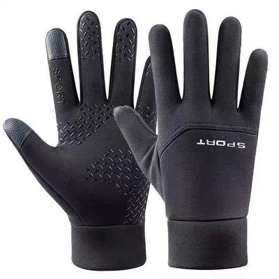 LinkMejor Winter Outdoor Sports Cycling Gloves Windproof Waterproof Fleece Cold-Proof Ski Finger Touchscreen Non-Slip Motorcycle Gloves