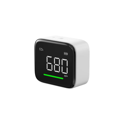 Atuman CF1 Multifunctional Carbon Dioxide Tester CO2 Temperature Humidity Display Clock display 3 inch Screen High Accuracy Type-C Charging 2200mAh Battery