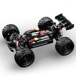 LinkMejor KF16 RTR 1/12 2.4G 4WD 3S 75km/h Brushless RC Car Off-Road Truck Flysky Transmitter Hobbywing ESC Metal Chassis Differential Gear Oil Filled Shocks LED Lights Vehicles Models Toys