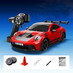 LinkMejor PO4302 RTR 1/43 2.4G 4WD Drift RC Car with Gyro Full Proportional Remote Control Mini Race LED Light High-Speed Motor On-Road Racing Vehicle Model Boys Gifts Toys