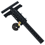 Premium Sliding Marking Gauge Aluminum Alloy Scribing Measuring Tool with Precision Depth Gauge And T-Square Ruler