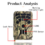 PR300A 720P Wildlife Trail Camera 46Pcs Infrared Beam 0.8s Hunting Camera Night Vision 12Degrees Photo Trap Wildlife Trail Thermal Imager Video Camera