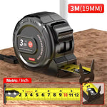 Stainless Steel Tape Measure Retractable with Lock Nylon Coated Wear-Resistant Waterproof High Precision Optional Sizes 3M 5M 7.5M