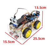 LinkMejor Smart Robot Car Starter Kit For Arduino Programming Electronic 4WD Robot Car Robotics Educational Kits