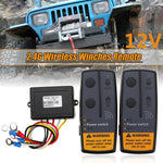 12V 24V Digital 2.4G Wireless Winch Remote Control Recovery Kit For Jeep SUV ATV