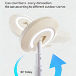 IPRee CH-026 Multi-Functional Telescopic Camping Lantern Rechargeable 28 LED 2600mAh Dual Color 180° Rotatable Waterproof Outdoor Portable Camp Lamp with Hook