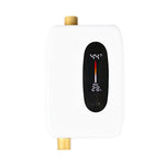 Tevorex 3800W 220V Tankless Electric Water Heater, Smart Wall-Mounted Instant Shower Heater with Adjustable Thermostat for Bathroom or Kitchen