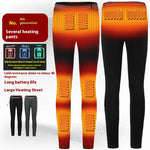 LinkMejor HT-08A Women Electric Heated Trousers - 8 Heating Areas, 3 Temperature Control, Waterproof Winter Warm Thermal Leggings Pants for Outdoors