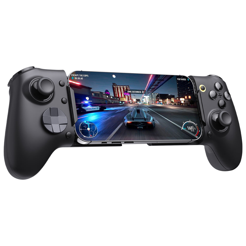 LinkMejor M20 Type-C Mobile Gaming Controller with Hall Effect Joystick Extendable 215mm 1KHz Polling Rate 2 Programmable Back Buttons Strectable Gamepad