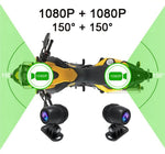 Motorcycle DVR 3.0 inch IPS Dual 1080P Full HD Full Body Waterproof Moto Camera WiFi GPS Dash Cam Front Rear Driving Video Recorder
