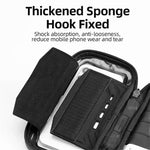 LinkMejor B17-7 6.2'' Portable Touch Screen Phone Holder Bicycle Bag 360° Adjustable Waterproof Bike Front Frame Bag