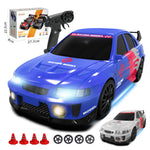 LinkMejor 8608 8609 RTR 1/24 2.4G 4WD RX7 Drift RC Car High-Speed Remote Control Mini Race LED Light On-Road Racing Vehicle Model Boys Gifts Toys