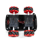 4WD Smart Car Chassis Mecanum Wheel Tracking DIY Kit Omnidirectional Wheel Four-wheel Drive Robot Remote Control Car