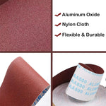 Emery Sandpaper 5 Rolls Abrasive Cloth Aluminum Oxide 150 240 320 400 600 Grit 25mm x 6m Woodworking Metal Automotive Polishing Dispenser Box