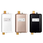 3000W/3800W Electric Instant Tankless Water Heater 304 Stainless Steel IPX4 Waterproof Compact Design US/EU Plug Quick Heating for Kitchen Washbasin