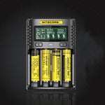 LinkMejor UMS4 USB Battery Charger LCD Screen Smart Charging For 26650 18650 21700 UMS2 16340 18350
