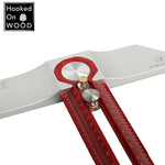 LinkMejor Hooked On Wood MT-2465 PRO Scriber Marking T Square Ruler Aluminum Alloy Hole Positioning Marking Gauge