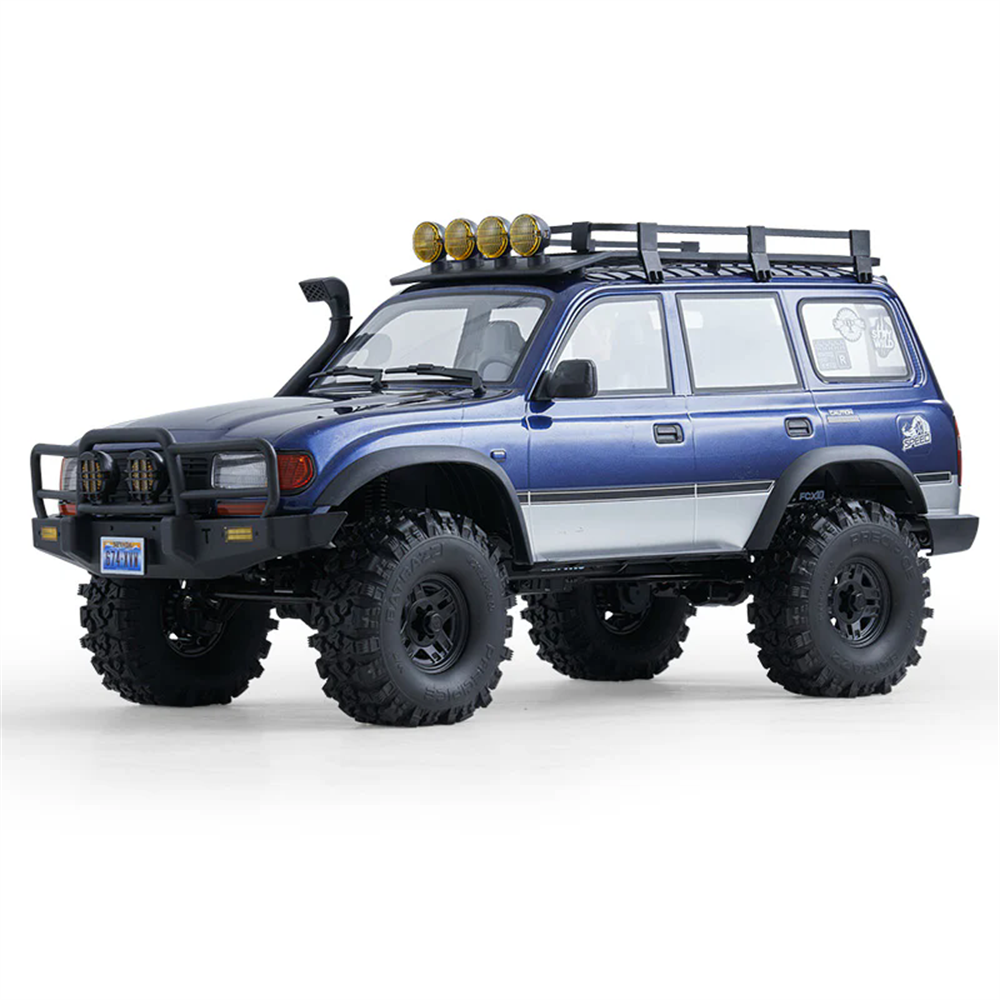 FMS FCX10 PRO V2 1/10 2.4G 4WD Brushless RC Car for TOYOTA Land Cruiser LC80 RS Remote Controlled Locking Differentials Two Speed Portal Axles LED Light Vehicles Models Toys