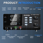 LinkMejor DC Power Supply 1A 400W 600W 800W 1000W 400V-1000V options Memory Function OCP OVP 4-Digit LCD Dual-Knob Encoder Lock Output Switch No Communication Interface