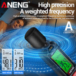 LinkMejor GN102 Digital Noise Meter 30-130dB Sound Level Meter LCD Backlit Display Compact Design Accurate Measurement