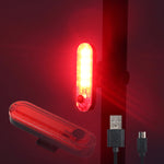 LinkMejor Bike Taillight 650mAh Battery USB Rechargeable Red LED Bright Rear Light Waterproof Easy to Install Bicycle Light for Safety Cycling