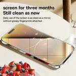 LinkMejor Corning Series Full-Coverage HD Tempered Glass Screen Protector for iPhone 15 15Plus 15Pro 15 Pro Max