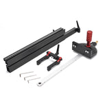 LinkMejor Woodworking Miter Gauge Used With T Tracks Fence Backer DIY Table Saw Router Box Joint Jig Wood Working Tools and Accessories