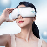 LinkMejor Foldable Eye Massager with Graphene Heating 3/5 Adjustable Modes 42°C Warm Compress USB Rechargeable for Eye Strain Relief