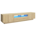 TV Cabinet with LED Lights Sonoma Oak 70.8"x13.8"x15.7"