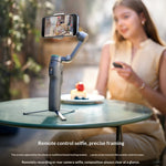 LinkMejor Osmo Mobile 8P 3-Axis Foldable Handheld Gimbal Smart Follow Multi-Subject Tracking 10H Long Battery Type-C Charging Gimbal Stabilizer for Smartphone Vlog Video Photography