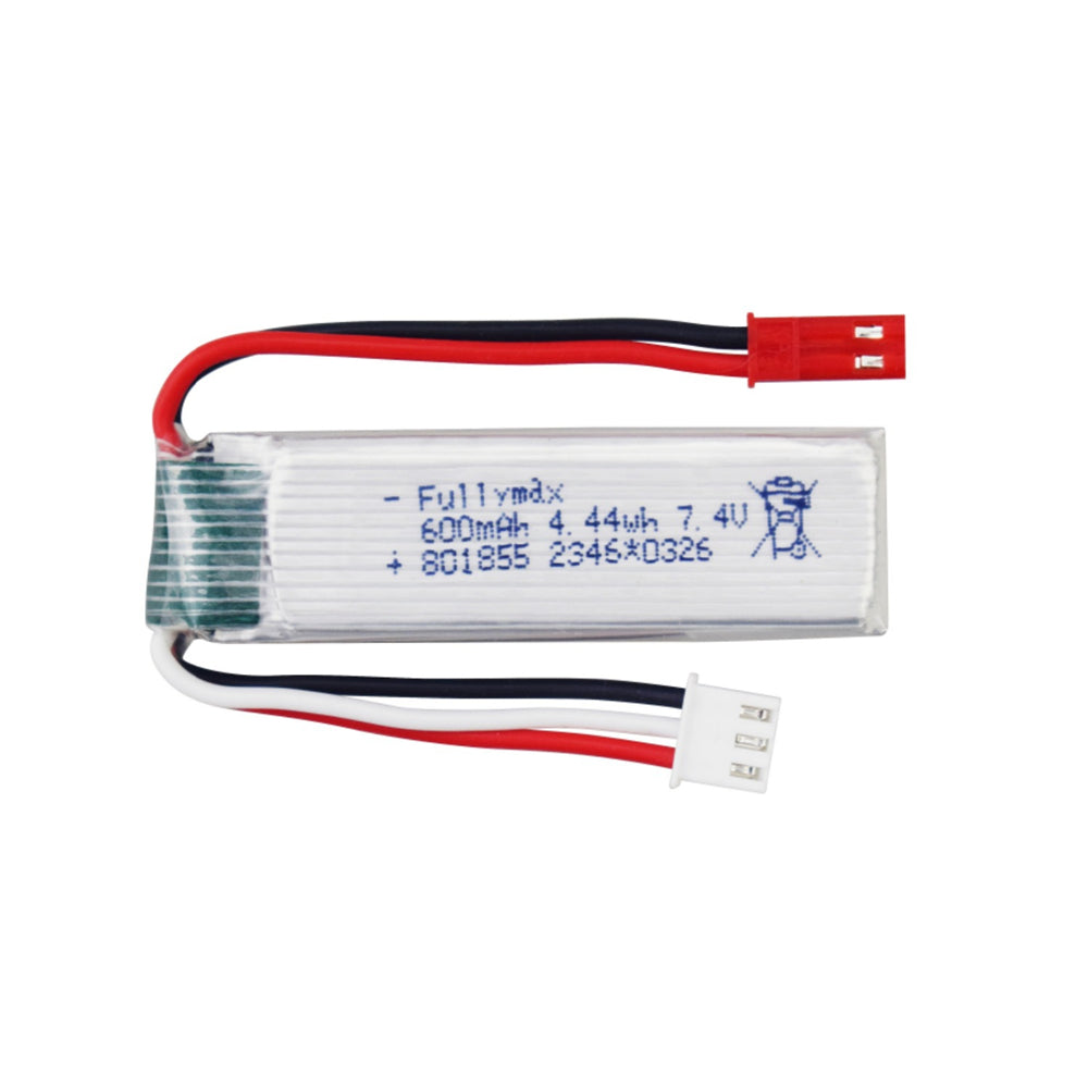7.4V 600mAh 2S 25C Lithium Polymer Battery JST Plug for Wltoys XK A280 A160 A300 RC Airplane Fixed-wing Glider Model