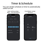 Tuya Zigbe Temperature Humidity Smart Switch 16A 3000W APP Remote Control Voice Control Timer & Schedule for Smart Life & Tuya Smart APP