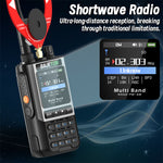 LinkMejor BJ-8300 10W Multi Band Handheld Radio bluetooth Programmable NOAA Weather Alert Spectrum Analyzer SW MW LW AM SSB CB Transceiver Two-way Radio Walkie Talkie