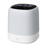 Elfeland Portable Night Light with LED Display Timer Setting Bedside Lamp 2400mAh Rechargeable LED Clock Dimmable Touch Remote Control