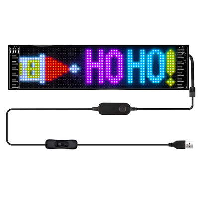 LinkMejor Car sign,programmable LinkMejor sign, Flexible Matrix panel by Bluetooth APP, LinkMejor Display and Sign board for store, shop, bar and business areas