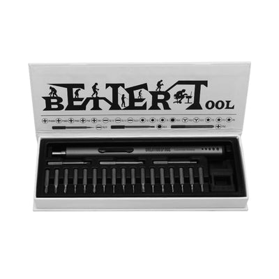 LinkMejor ES-180 20 in 1 Mini Micro Electric Screwdriver Set Large Capacity Power Multi-accessory Precision Power Tool