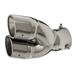 76mm 3 Inch Universal Car Stainless Twin Double Chrome Exhaust Pipe Muffler Tail Tip