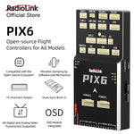 LinkMejor PIX6 Open-source Flight Controller Built-in Dual Gyroscope Support ArduPilot for RC Multi-Rotor Drone Airplane Helicopter Car Boat