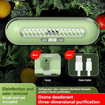 Refrigerator Deodorizer Ozone Sterilization Air Purifier 1200mAh Battery with Quick Air Purification for Effective Odor and Germ Removal