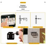 Elfeland HW 669 Solar Motion Sensor Wall Light 5W LED IP65 Waterproof Solar Outdoor Light for Garden Fence Patio Pathway