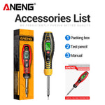 LinkMejor B29 Voltage Tester Electric Test Pen NCV Screwdriver 30-1000V AC Dual Backlight Buzzer Auto Off Insulated Tester