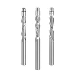 LinkMejor 1/4 Inch 6.35mm Shank Solid Carbide Top Bearing Guided Two Flute Flush Trim Router Bits Woodworking Milling Cutters End Mill