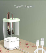 Automatic Electric Makeup Brush Cleaner Machine Automatic Makeup Brush Washer & Holder Quick Efficient for Deep Cleaning