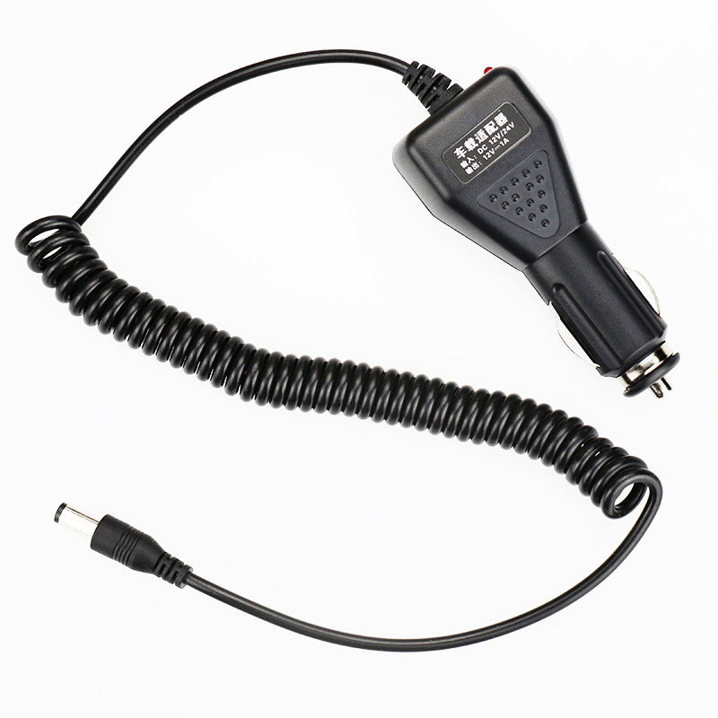 LinkMejor 12V 24V Car Charger Cable Intercom Cable Portable Outdoor Travel Climbing Walkie Talkie Radio Charging Cable For BF-UV5R