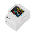 LinkMejor SDM009 AC40-300V Rail Single-phase Digital Voltage Current Frequency Power Factor Electric Multi-function Measuring Instrument