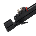 Telescoping Flip Fence Miter Gauge Fence 500mm to 890mm Extendable T Slot Track with Quick Positioning 0.05mm Fine Adjustment