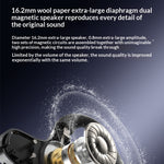 F8 TWS Wireless bluetooth 5.4 Earphone 16.2mm Wool Paper Diaphragm 360° Panoramic Sound ENC Call Noise Cancelling Low Delay AI Translation Earhooks Waterproof Sports Headphones