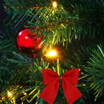 Artificial Christmas Tree with 20 LEDs, Easy Assembly Premium Spruce with Metal Stand and 60 Branchs for Home,Office,Party,Holiday Indoor Outdoor Decoration
