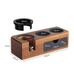 HiBREW 51-58MM Espresso Tamper Station Wooden Coffee Tamper Station with Anti-Slip Coffee Tamper Holder Barista Accessory